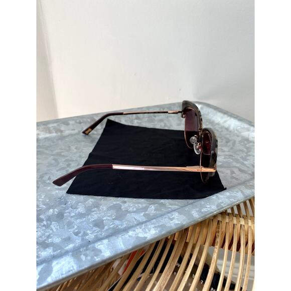 Ted Baker Semi Metal/Plastic Cat Eye Women's Sunglasses Ivory Tortise TBW051 - Picture 5 of 15